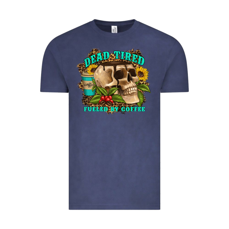 Dead Tired Fueled By Coffee Vintage Tee by Artiststas | Teevron