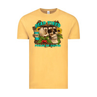 Vintage Mustard dead tired fueled by coffee Vintage Tee - Artiststas