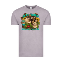 Vintage Zinc dead tired fueled by coffee Vintage Tee - Artiststas