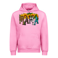 Fuchsia Pink mama with sunflower Urban Hoodie - HRA Design Shop