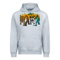 Heather Grey mama with sunflower Urban Hoodie - HRA Design Shop