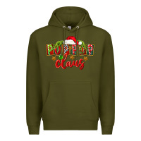 Army Green christmas pop pop claus Premium Hoodie - FaDigitalArtStudio