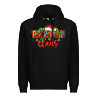 Black christmas pop pop claus Premium Hoodie - FaDigitalArtStudio