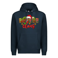 Navy christmas pop pop claus Premium Hoodie - FaDigitalArtStudio