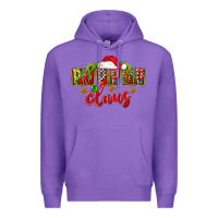Purple christmas pop pop claus Premium Hoodie - FaDigitalArtStudio