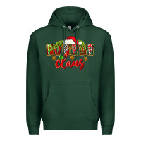 Sports Green christmas pop pop claus Premium Hoodie - FaDigitalArtStudio