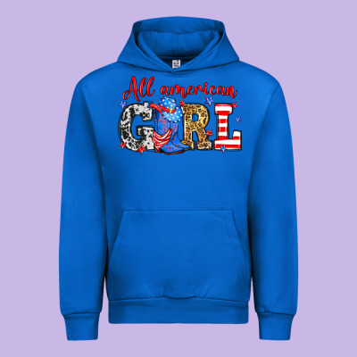 All American Girl Urban Hoodie Designed By Neo Western