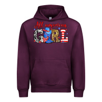 Mauve Wine All American girl Urban Hoodie - Neo Western
