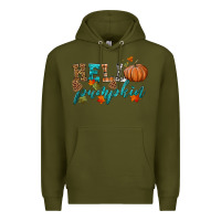 Army Green hello pumpkin Premium Hoodie - HRA Design Shop