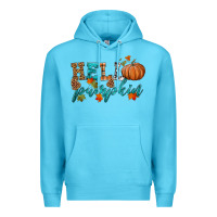 Ocean Blue hello pumpkin Premium Hoodie - HRA Design Shop