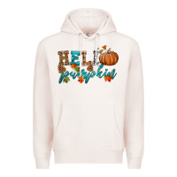 Pale Pink hello pumpkin Premium Hoodie - HRA Design Shop