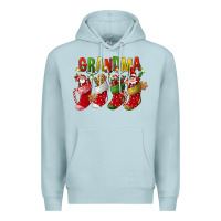 Blue Mist christmas grandma Premium Hoodie - FaDigitalArtStudio
