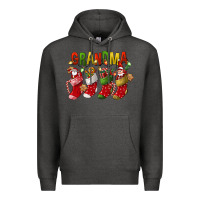 Charcoal Heather christmas grandma Premium Hoodie - FaDigitalArtStudio