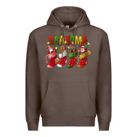 Coffee christmas grandma Premium Hoodie - FaDigitalArtStudio