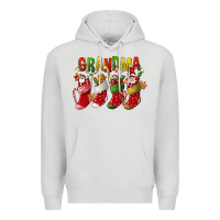 Dove Grey christmas grandma Premium Hoodie - FaDigitalArtStudio