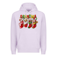 Lilac christmas grandma Premium Hoodie - FaDigitalArtStudio