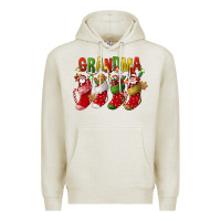Oatmeal Heather christmas grandma Premium Hoodie - FaDigitalArtStudio