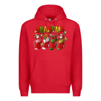 Red christmas grandma Premium Hoodie - FaDigitalArtStudio