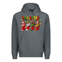 Rock christmas grandma Premium Hoodie - FaDigitalArtStudio