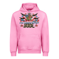 Fuchsia Pink All American dude 4th of July Urban Hoodie - CowGirlArtShop
