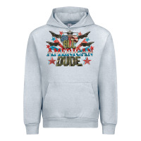 Heather Grey All American dude 4th of July Urban Hoodie - CowGirlArtShop