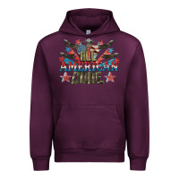 Mauve Wine All American dude 4th of July Urban Hoodie - CowGirlArtShop