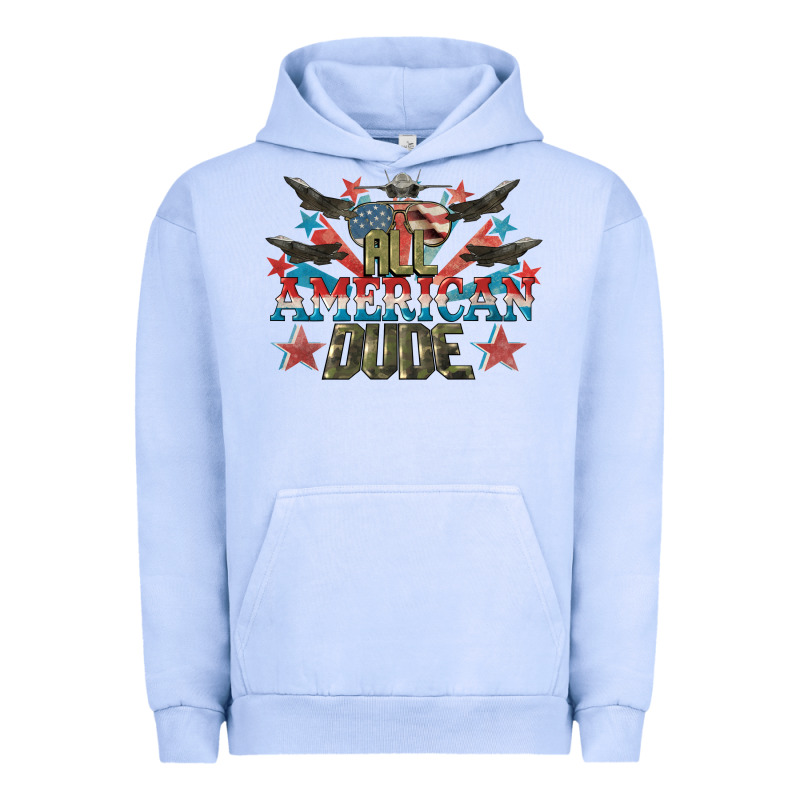 All American Dude 4th Of July Urban Hoodie by CowGirlArtShop | Teevron
