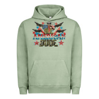Pigment Oil Green All American dude 4th of July Urban Hoodie - CowGirlArtShop