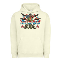 Pigment Pistachio All American dude 4th of July Urban Hoodie - CowGirlArtShop
