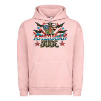 Pigment Salmon All American dude 4th of July Urban Hoodie - CowGirlArtShop