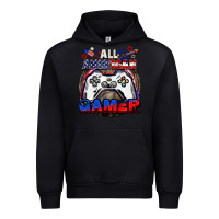 All American Gamer 4th Of July Urban Hoodie | Teevron