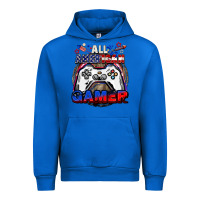 Cobalt All American gamer 4th of july Urban Hoodie - CowGirlArtShop