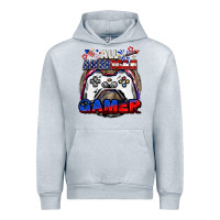 Heather Grey All American gamer 4th of july Urban Hoodie - CowGirlArtShop