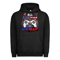 Pigment Black All American gamer 4th of july Urban Hoodie - CowGirlArtShop