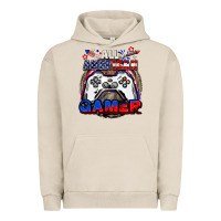 Pigment French Oak All American gamer 4th of july Urban Hoodie - CowGirlArtShop
