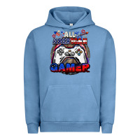 Pigment Pebble Blue All American gamer 4th of july Urban Hoodie - CowGirlArtShop