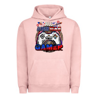 Pigment Salmon All American gamer 4th of july Urban Hoodie - CowGirlArtShop