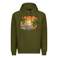 Army Green beach vibes Premium Hoodie - SublimationCraftShop