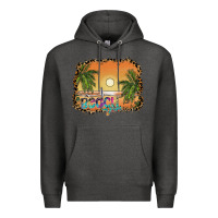 Charcoal Heather beach vibes Premium Hoodie - SublimationCraftShop