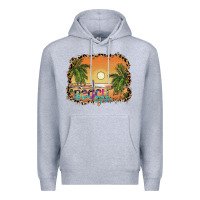 Heather Grey beach vibes Premium Hoodie - SublimationCraftShop