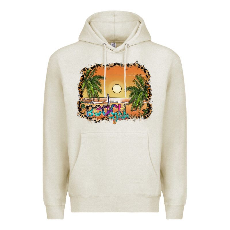 Beach Vibes Premium Hoodie by SublimationCraftShop | Teevron