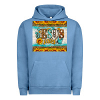 Pigment Pebble Blue jesus saves tumbler Urban Hoodie - HRA Design Shop