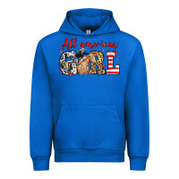 Cobalt All American girl with cowgirl Urban Hoodie - Neo Western