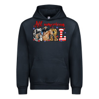 Navy All American girl with cowgirl Urban Hoodie - Neo Western