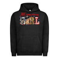 Pigment Black All American girl with cowgirl Urban Hoodie - Neo Western