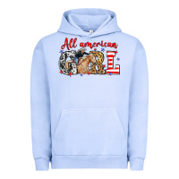 Pigment Grape Ice All American girl with cowgirl Urban Hoodie - Neo Western