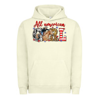 Pigment Pistachio All American girl with cowgirl Urban Hoodie - Neo Western
