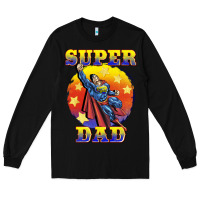 Black super dad Long Sleeve Tee - BarkalooDesign