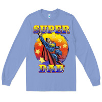 Colony Blue super dad Long Sleeve Tee - BarkalooDesign