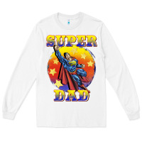 White super dad Long Sleeve Tee - BarkalooDesign